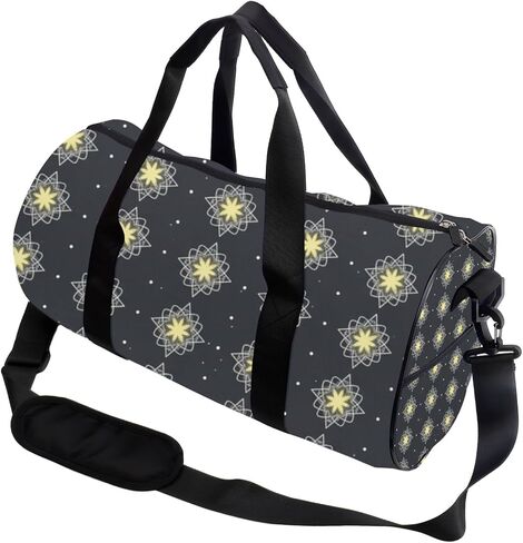 White Dot Easy Clean Gym Bag Women Oxford Tote Bags Adjustable Shoulder Strap, Convertible Carry Backpack Cute Travel Bag For Jiu Jitsu Travel Gym Accessories For Men in Kuwait