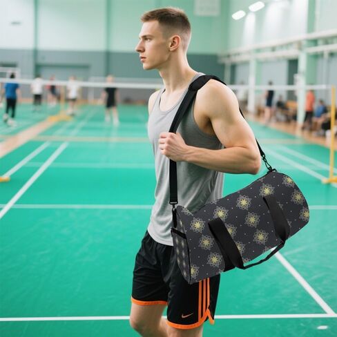 White Dot Easy Clean Gym Bag Women Oxford Tote Bags Adjustable Shoulder Strap, Convertible Carry Backpack Cute Travel Bag For Jiu Jitsu Travel Gym Accessories For Men in Kuwait