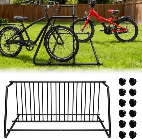 10 رف الدراجة 61 بوصة الثقيلة مزدوجة الجانب شبكة الدراجة حامل مسحوق المغلفة الصلب دراجة موقف للسيارات المرآب المدرسة ساحة الشارع الاستخدام التجاري في الهواء الطلق in Kuwait