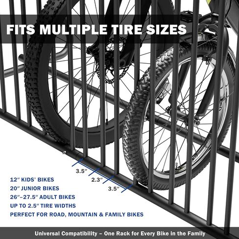 10 رف الدراجة 61 بوصة الثقيلة مزدوجة الجانب شبكة الدراجة حامل مسحوق المغلفة الصلب دراجة موقف للسيارات المرآب المدرسة ساحة الشارع الاستخدام التجاري في الهواء الطلق in Kuwait