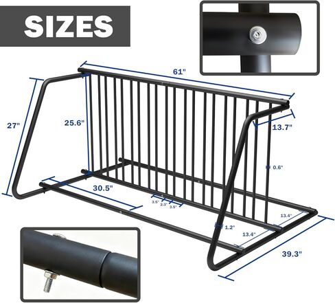 10 رف الدراجة 61 بوصة الثقيلة مزدوجة الجانب شبكة الدراجة حامل مسحوق المغلفة الصلب دراجة موقف للسيارات المرآب المدرسة ساحة الشارع الاستخدام التجاري في الهواء الطلق in Kuwait