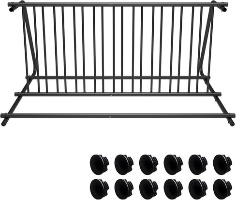 10 رف الدراجة 61 بوصة الثقيلة مزدوجة الجانب شبكة الدراجة حامل مسحوق المغلفة الصلب دراجة موقف للسيارات المرآب المدرسة ساحة الشارع الاستخدام التجاري في الهواء الطلق in Kuwait