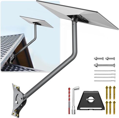Gen 3 Mount for Starlink, Adjustable Wall /Roof Mounting Kit Compatible with V3 Starlink Standard Dish【Include Aluminum Gen 3 Pipe Adapter】 in Saudi Arabia
