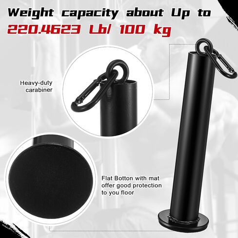Lasnten 2 Set Weight Loading Pin with Clip Heavy Duty Attachment Fit 2 Inch Weight Plate for LAT Cable Pulley System Gym(Classical,1.9'' D X 12.6'' H) in Kuwait