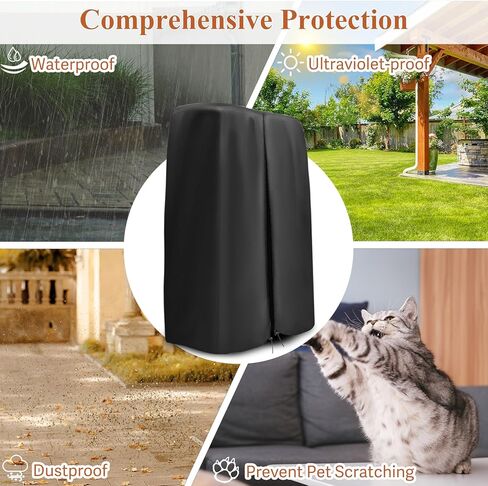 غطاء لمعدات الصالة الرياضية المنزلية Speediance، غطاء نظام الصالة الرياضية المنزلي الذكي المقاوم للماء، واقي معدات اللياقة البدنية لتدريب القوة لآلة كابل التمارين المنزلية - 28 بوصة طول × 15 بوصة عرض × 71 بوصة ارتفاع، أسود in Kuwait