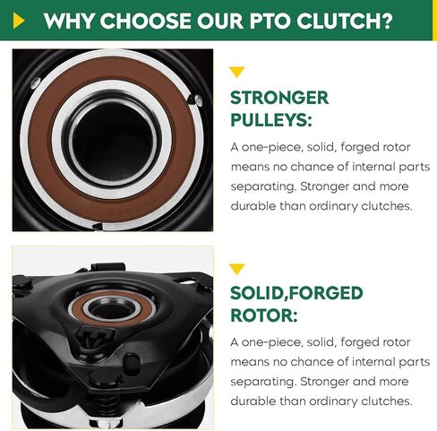 Aeagle 1703816SM PTO Clutch for Simplicity 1703816 Warner 5210-33 5215-59 Cub Cadet MTD 717-3036 917-3497 959-3230، للخارج الأبيض FST-14 FST-15 LT-165 1613H 1615H 1616 هـ 1613 ز 1615 2614 هـ 2616 هـ in Kuwait