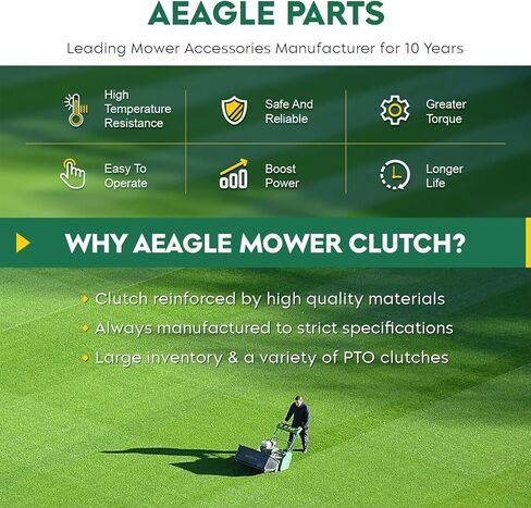 Aeagle 1703816SM PTO Clutch for Simplicity 1703816 Warner 5210-33 5215-59 Cub Cadet MTD 717-3036 917-3497 959-3230، للخارج الأبيض FST-14 FST-15 LT-165 1613H 1615H 1616 هـ 1613 ز 1615 2614 هـ 2616 هـ in Kuwait