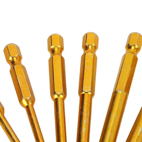 مجموعة لقم الثقب الماسوني من الفولاذ الكربوني الذهبي YG6 من سبيكة الزجاج لقمة سداسية للبلاط والخشب in Saudi Arabia