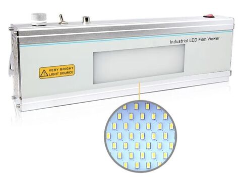 LED Film Viewer Industrial Radiographic X-ray Film Illuminator with Light Intensity 100,000cd/m²/300,000LUX Observable Film Blackness＜4.0D Viewing Area 220 * 60MM LED Quantity 140 in Saudi Arabia