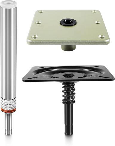 Boat Seat Pedestal Base Mount Kit for Fishing Boats - Includes 11" Boat Seat Pin Post, 7" x 7" Base Pedestal Plate & Mount in Saudi Arabia