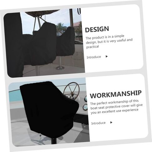 HANABASS Boat Seat Cover Wear-Resistant Outdoor Yacht Chair Protector Captain Seat Cover for Boats in Saudi Arabia