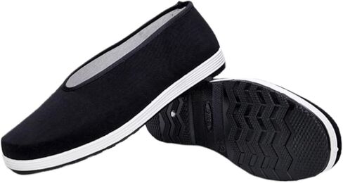 Kung Fu Shoes for Men Women Non Slip Martial Arts Training Shoes Lightweight Canvas Tai Chi Karate Footwear with Flexible Rubber Sole in Saudi Arabia
