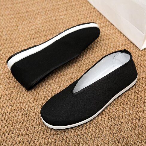 Kung Fu Shoes for Men Women Non Slip Martial Arts Training Shoes Lightweight Canvas Tai Chi Karate Footwear with Flexible Rubber Sole in Saudi Arabia