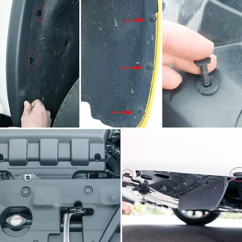 500 قطعة جسم السيارة العالمي البلاستيك دفع دبوس برشام لوحة الكسوة السحابة كليب القالب in Kuwait