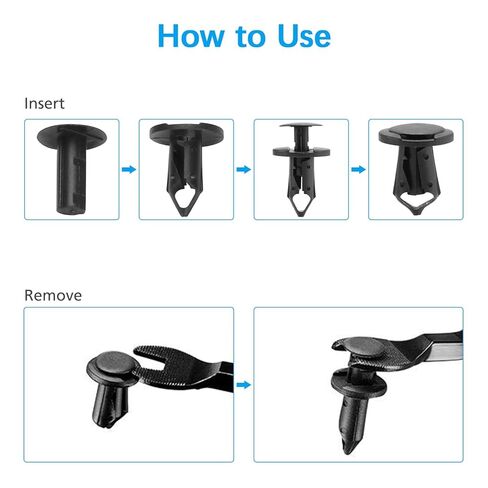 120 قطعة 8 مللي متر ثقب ضياء المسامير البلاستيكية السحابة دفع كليب كليب للسيارات السيارات درابزين in Kuwait