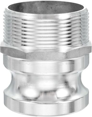 PATIKIL 1 Pack 2.5" Aluminum Cam Lock Fittings - Male Adapter x Female NPT Thread, Quick Disconnect Coupling Cam Lock Hose Fitting, Corrosion Resistant (Part A Cam Groove Type) in Saudi Arabia