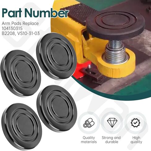 4 قطع وسادات ذراع 104130315 متوافقة مع تشالنجر ومصاعد الجودة VS10 CL10 TLT210 TLT211، استبدل B2208، VS10-31-03 in Kuwait