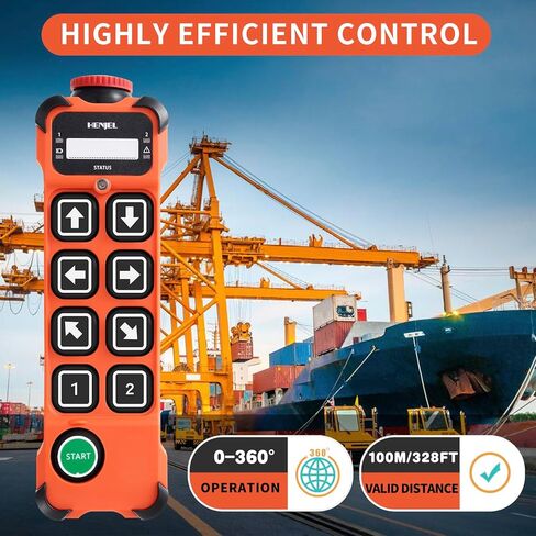 رافعة لاسلكية للتحكم عن بعد الصناعية رافعة علوية رافعة جسرية تحكم 8 قناة زر الارسال واستقبال 24 فولت 36 فولت 110 فولت 220 فولت in Kuwait