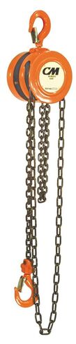 CM 2255 Steel Lightweight Hand Chain Hoist, 1000 lbs Capacity, 10' Lift Height, 1-1/16" Opening in Saudi Arabia