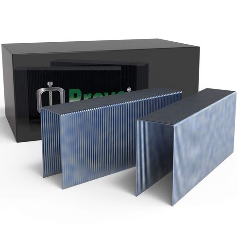 Mprove 16-Guage 1-Inch Crown Finish Staples, Heavy Duty Wire Staples by 1-3/4-Inch Leg Length, Collated Galvanized Staples for Upholstery, Foam Insulation Board, Pallets and Boxes (5000 Count) in Kuwait