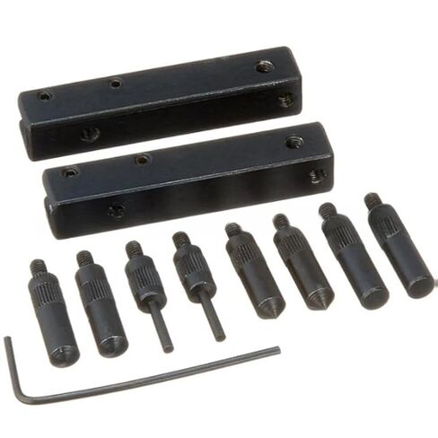 مجموعة ملحقات الفرجار الرقمي RichVibe لقياس خطوات الأخدود الداخلية والخارجية مع 8 رؤوس قياس، ومشبكين، ومفتاح ربط واحد in Kuwait