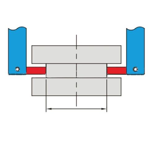 مجموعة ملحقات الفرجار الرقمي RichVibe لقياس خطوات الأخدود الداخلية والخارجية مع 8 رؤوس قياس، ومشبكين، ومفتاح ربط واحد in Kuwait