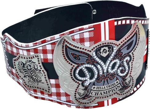 Women’s Championship Wrestling Belt Replica – Adult Size Leather Strap – Gold Plated Plates – Collectible Fan in Saudi Arabia