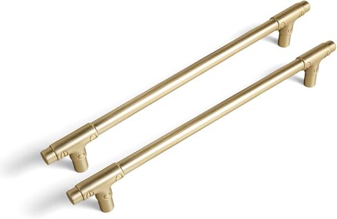 6 Pack Champagne Bronze Cabinet Pulls, 5 Inch Hole Center Modern Industrial T-Bar Drawer Handles, Solid Zinc Alloy Pipe Style Hardware for Kitchen Cupboard, Dresser, Wardrobe Renovation in Saudi Arabia