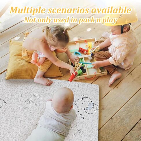 حزمة ولعب مرتبة ، 38 × 26 طعنات ، حزمة رغوة جلدية ، مراتب لعب مع غطاء جاكارد فائق النعومة ، مرتبة طفل مزدوج على الوجهين للعب ، ناعمة ، قابلة للغسل في الآلة in Kuwait