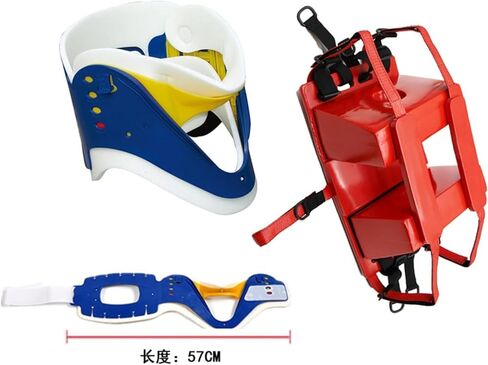 Portable Emergency Rescue Stretcher, First Responder Spine Board with Head Immobilizer & Neck Brace, Lifesaving Backboard for Water and Ground Use in Saudi Arabia
