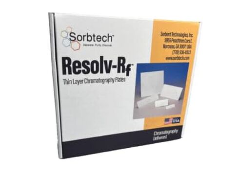 Resolv-Rf TLC Plates, Silica Hard Layer, w/UV254, Glass Backed, 250um, 20x20cm, 25/pk in Kuwait