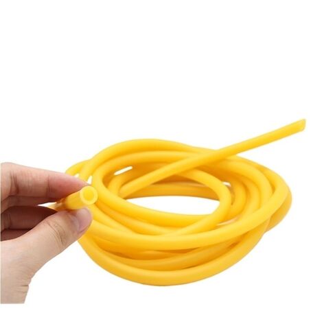 Rubber Hollow Tubes,1pc Yellow Tension Rubber Hoses, Anti-Aging Latex Tube Length 1M 10M 8M for Transmission(3.0M*18MM*22MM)(8M*3MM*6MM) in Kuwait