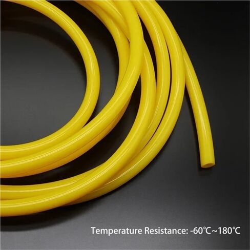 Rubber Hollow Tubes,1 Piece Easy to Process Yellow Rubber Tube, Silicone Lab Equipment Tubing(3METERS*7MM*9MM)(1METER*10MM*12MM) in Kuwait