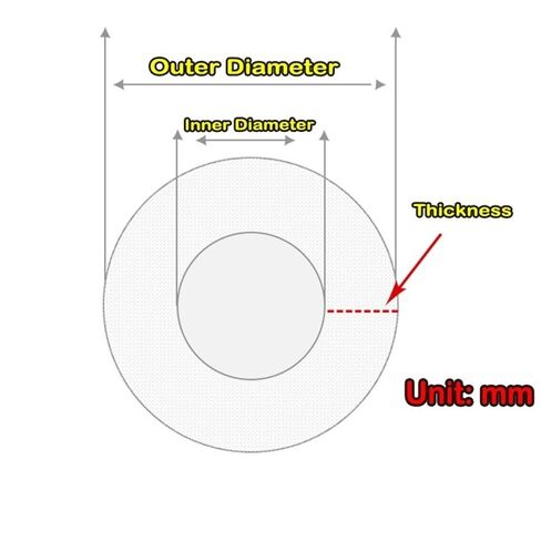 Rubber Hollow Tubes,Premium Round-tip Rubber Tube Good Toughness, 1 Meter*2mm*4mm Hollow Red/Blue Silicone Tube 1 Piece(Red)(Yellow) in Kuwait
