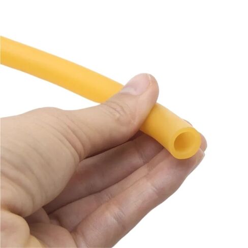Rubber Hollow Tubes,Easy to Clean Yellow Rubber Tubing, 10Meters 5Meters Length Elastic Band for Laboratory 1pc(2METERS*5MM*8MM)(3METERS*5MM*7MM) in Kuwait