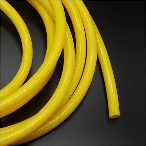 Rubber Hollow Tubes,1 Piece Easy to Process Yellow Rubber Tube, Silicone Lab Equipment Tubing(3METERS*7MM*9MM)(10METERS*3MM*6MM) in Kuwait