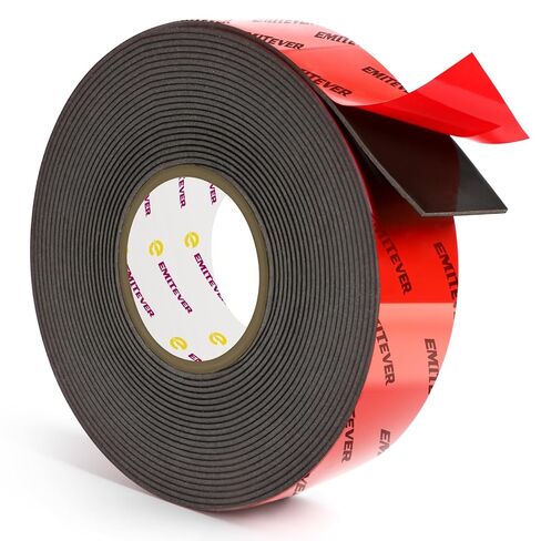 EMITEVER Double Sided Adhesive Tape Heavy Duty, Acrylic Foam Mounting 16.4FT X 1IN, Waterproof & Strong Double Stick, Strip Tape for Home Office Decor in Kuwait