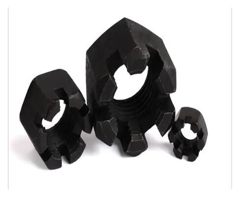 Hexagon Slotted Nut Pack of 2 Carbon Steel Grooved Hex Slotted Nuts M30 M33 M36(M30) in Saudi Arabia