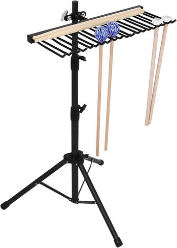 Drumstick Holder, Adjustable Drumstick Display Stand Rack with Tripod, Floor Drum Stick Holder Display Organizer, Rack Funny Gift for Drummer Players in Saudi Arabia