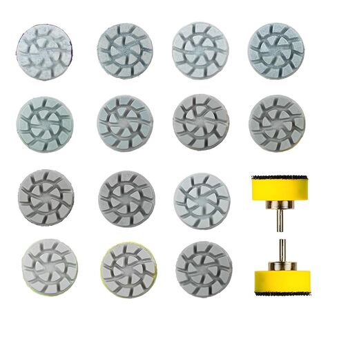 مجموعة وسادة تلميع ألماس صغيرة مقاس 1 بوصة 25 مم، 14 قطعة حبيبات مختلفة 50#-10000# أقراص صنفرة مائية و2.3 مم 3 مم خطاف وحلقة حامل خلفي للحصول على تفاصيل الطحن الدقيق in Kuwait