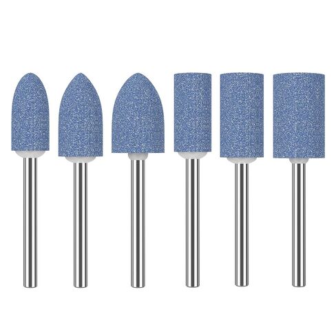 HUHAO 14 Pack Grinding Stone Set 1/8" Shank, Sanding Drill Bit for Rotary Tool Flap Wheel for Grinding, Polishing, Deburring Ferrous Metal in Saudi Arabia