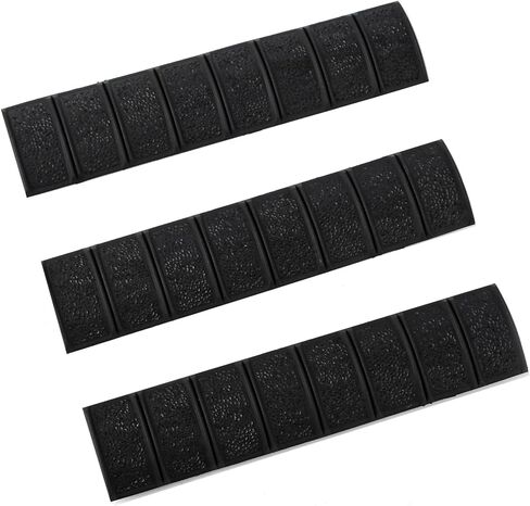 3 عبوات 6.25 بوصة من غطاء السكك الحديدية Picatinny لوحة حماية متقلب غير قابلة للانزلاق للصيد اليومي بقطر 20 مم (أسود) in Kuwait