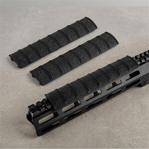 3 عبوات 6.25 بوصة من غطاء السكك الحديدية Picatinny لوحة حماية متقلب غير قابلة للانزلاق للصيد اليومي بقطر 20 مم (أسود) in Kuwait