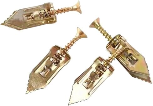 20/50/100 Set Self Tapping Screws Self Drilling Anchors Screws Drywall Anchors Expansion Nails Use for Gypsum Plasterboard Dowel (Color : 12mm x 40mm, Size : 20pcs) in Kuwait