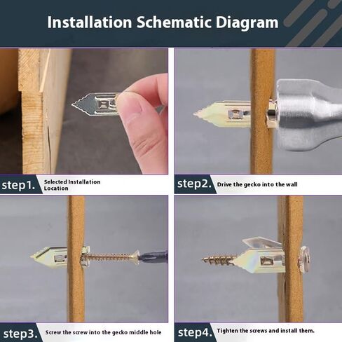 80 Pcs Self-Drilling Drywall Anchors with Screws – Heavy Duty Wall Anchors for Hanging, No Drill Needed, No Holes in Wall – Includes 3 Sizes for Easy Installation (80Pcs, 3sizes) in Saudi Arabia