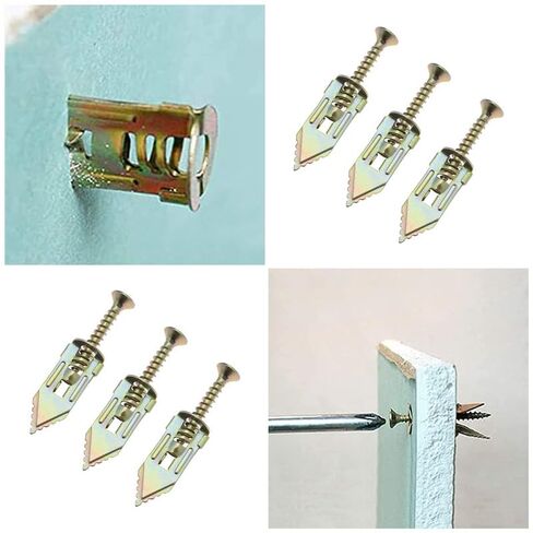 80 Pcs Self-Drilling Drywall Anchors with Screws – Heavy Duty Wall Anchors for Hanging, No Drill Needed, No Holes in Wall – Includes 3 Sizes for Easy Installation (80Pcs, 3sizes) in Saudi Arabia