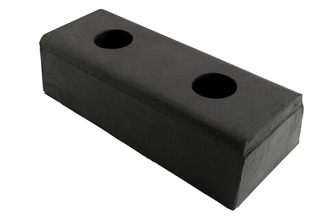 Vestil DBE-10-4 Hardened Molded Rubber Bumper 4 Pack 10 In. Length Black in Saudi Arabia