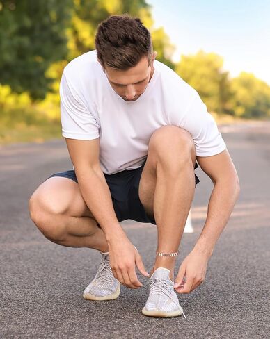 Copper Magnetic Anklet for Men, 99% Pure Copper Double Row Magnet Ankle Bracelet with 3500 Gauss and Adjustable Link Buckle in Kuwait