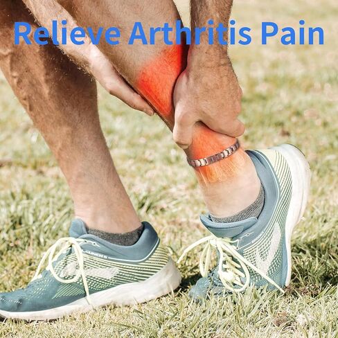 Copper Magnetic Anklet for Men, 99% Pure Copper Double Row Magnet Ankle Bracelet with 3500 Gauss and Adjustable Link Buckle in Kuwait