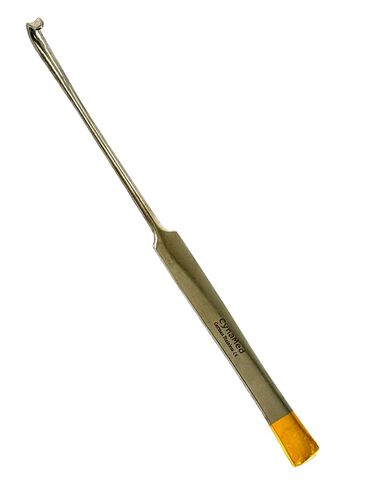 2 pcs Spay Snook Hook with Gold Tipped Flat Handle, Smooth Finish, Rust Resistant German Stainless Steel - Veterinary Spay Tool (8in) in Kuwait